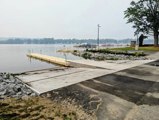 New Bemus Point boat launch ramp complete